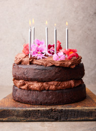 Happy Birthday Chocolate, Quinoa and Zesty Orange Cake