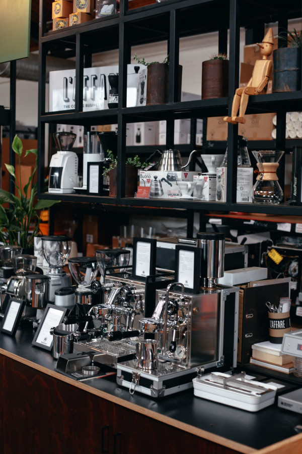 Coffee machines at L'affare Newmarket