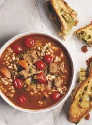 Hearty Lamb and Barley Soup with Ras el Hanout 