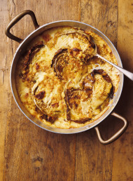 Cabbage Gratin with Mustard and Cheddar Sauce