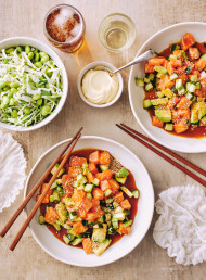 Salmon Crudo with Crispy Rice Paper Crackers