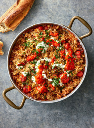 Baked Rice and Lamb 