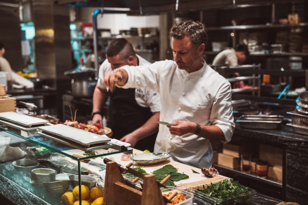 Nic Watt in the kitchen at MASU