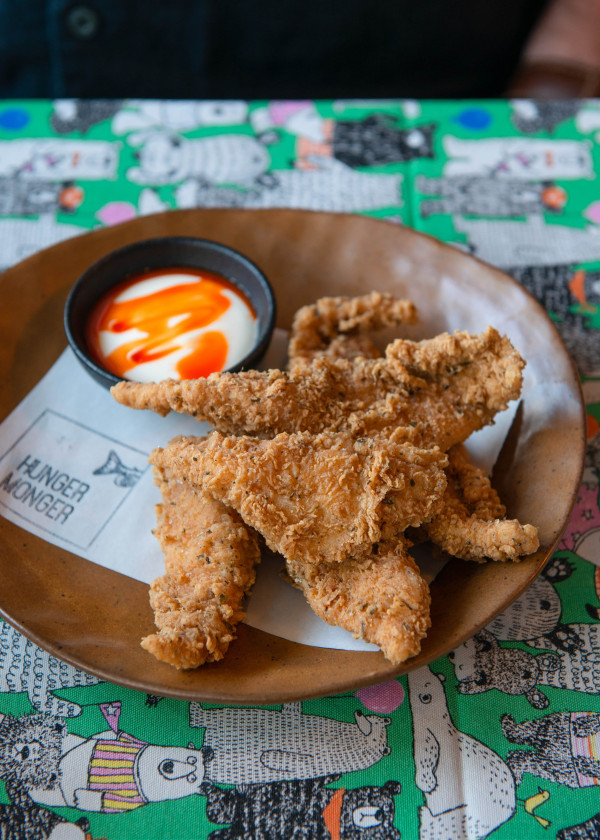 A plate of fish bites at Hunger Monger in Napier.