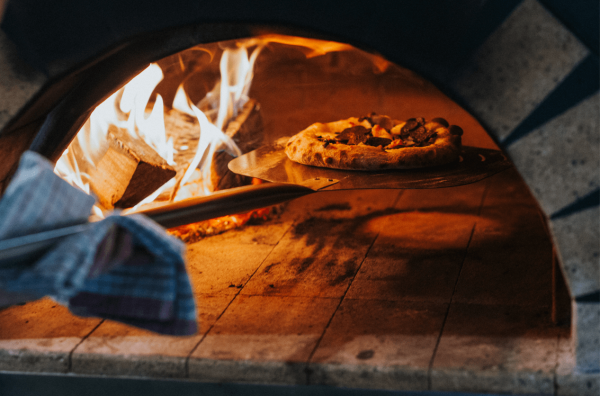 Little Aosta's woodfired pizza oven