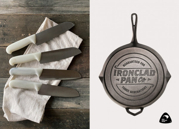 Ironclad knife and pan