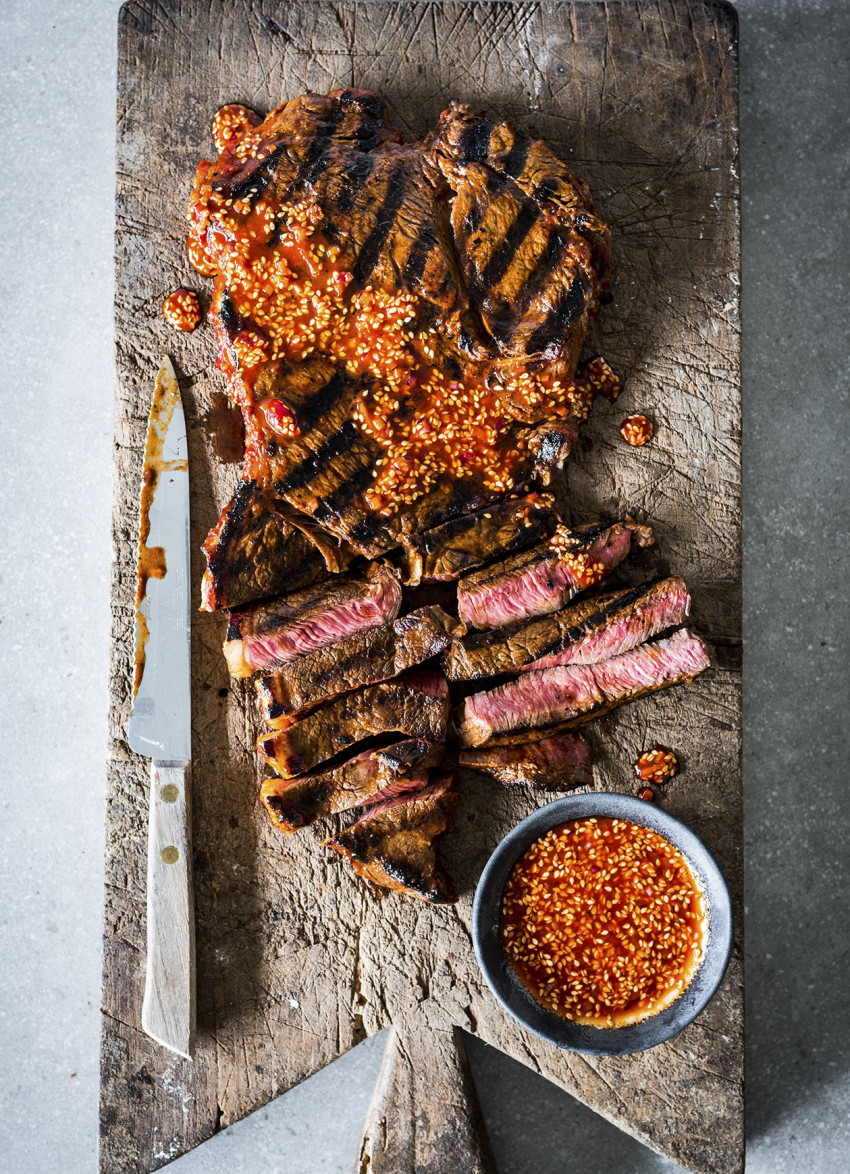 Gochujang and Sesame Rump Steak 