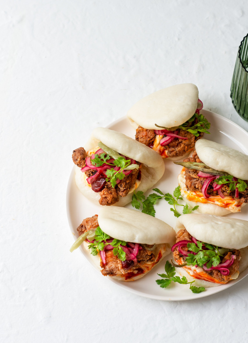 Crispy Fried Soy and Ginger Chicken Bao