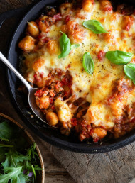 Tomato, Sausage and Chilli Baked Gnocchi