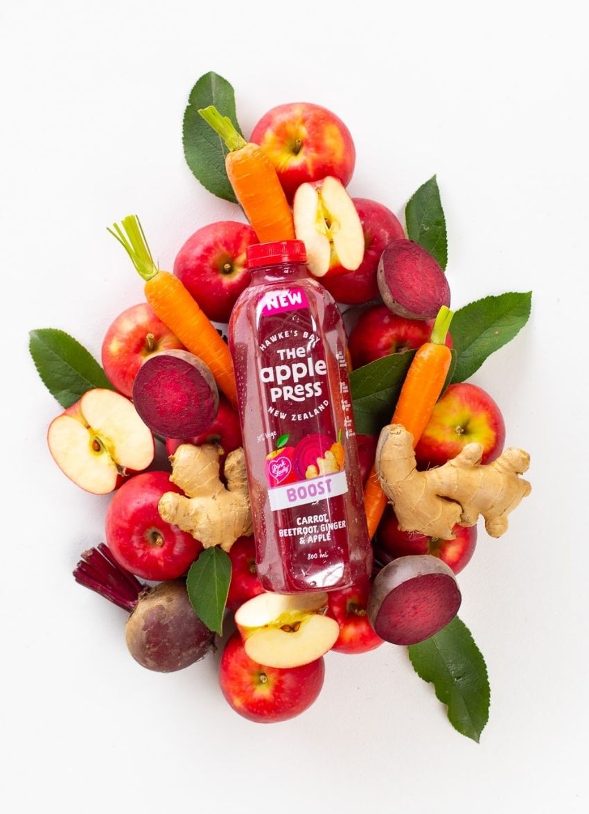 The new Apple, Beetroot, Carrot & Ginger pairs tangy Pink Lady®