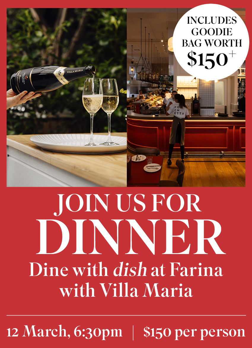 JOIN US FOR DINE WITH DISH AT FARINA – MARCH 12! 