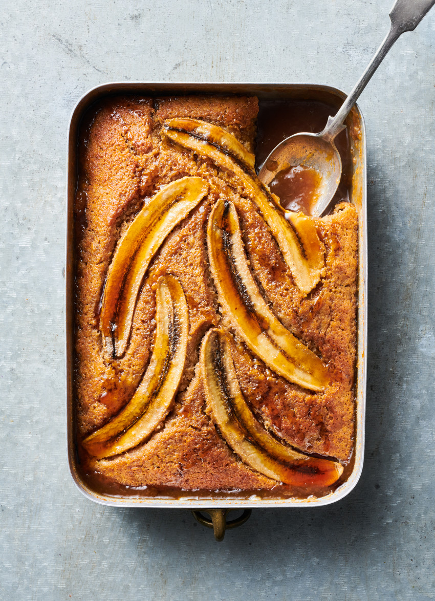 Banana and Rum Self-saucing Pudding