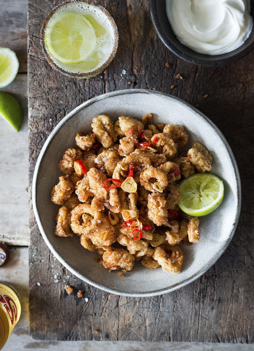 Chipotle, Lime and Garlic Squid