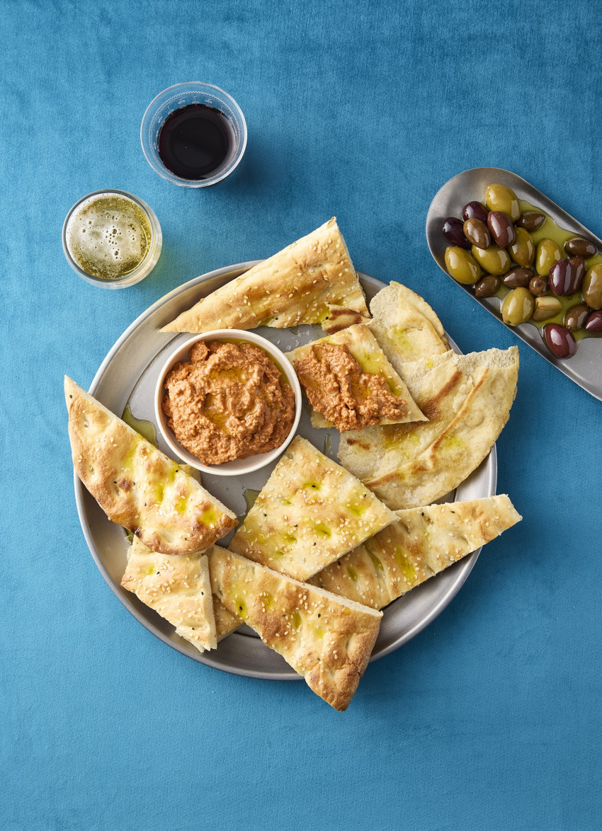 Roasted Red Capsicum and Walnut Dip