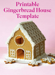 PRINTABLE GINGERBREAD HOUSE TEMPLATE