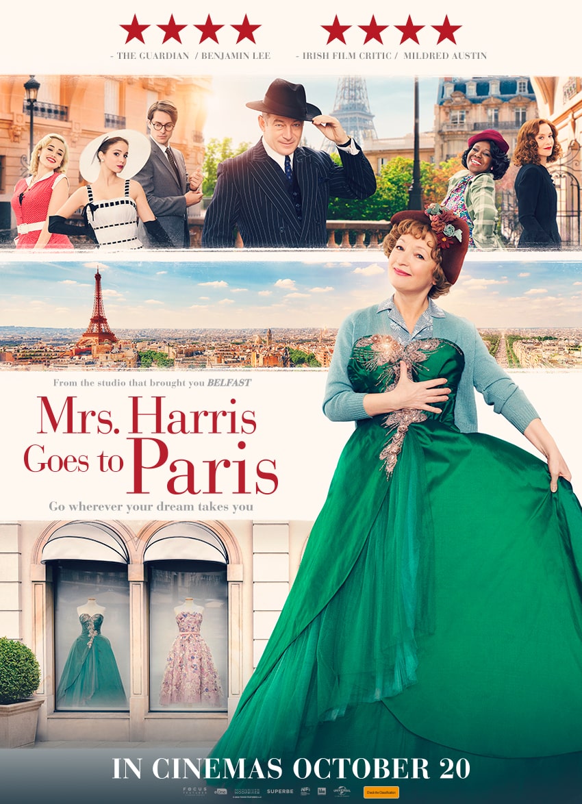 Mrs. Harris goes to Paris movie poster