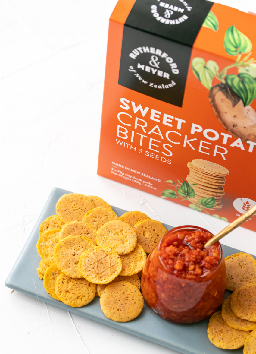 Rutherford & Meyer sweet potato crackers