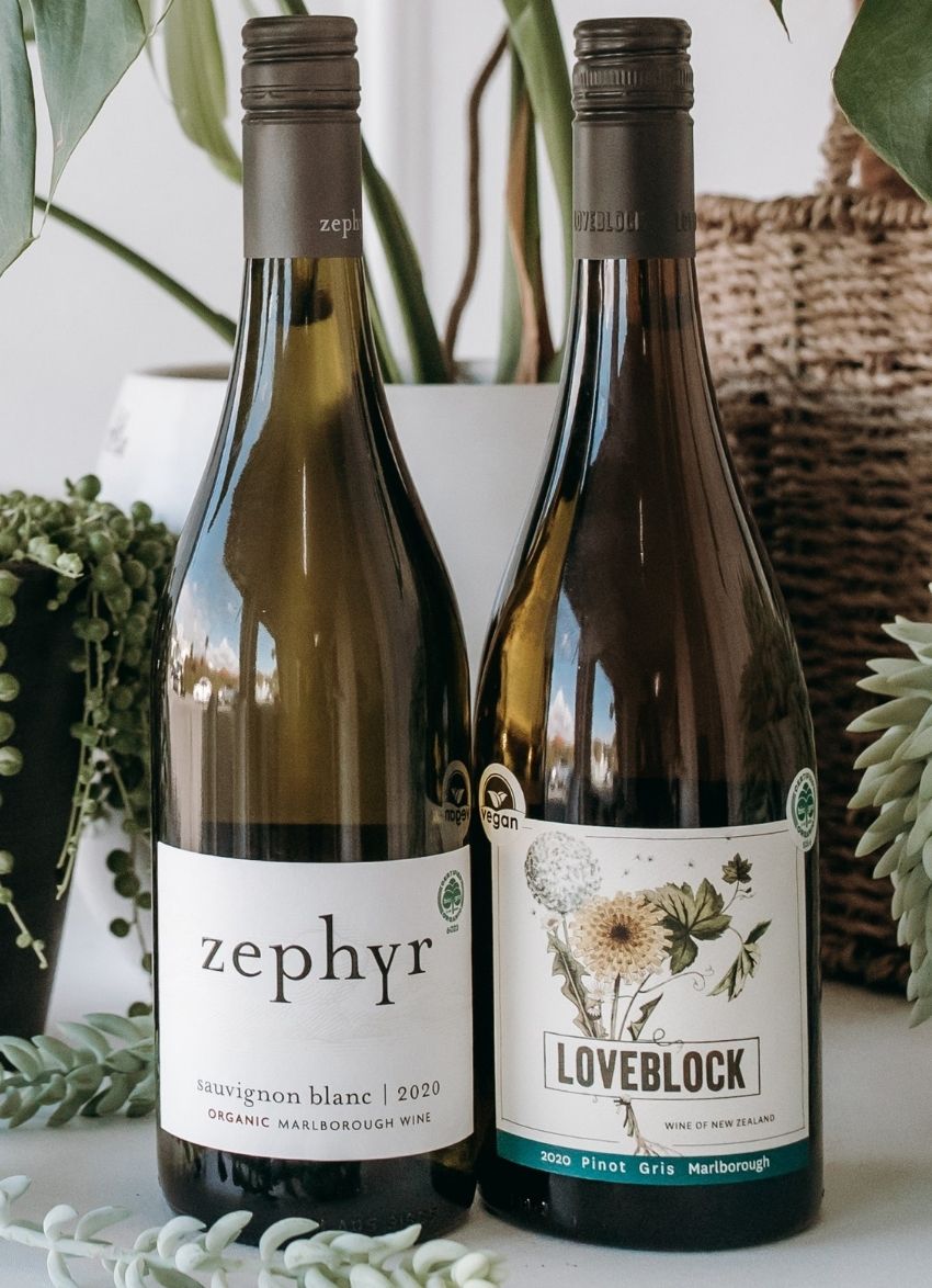 Zephyr and Loveblock wine