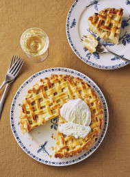 Baked Custard Apple Tart