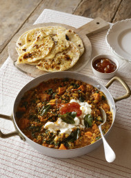 Kūmara, Silverbeet and Brown Lentil Dhal