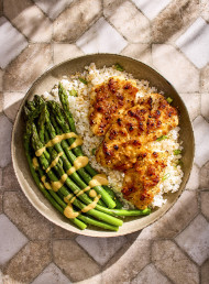 Miso Grilled Fish on Sesame Sticky Rice