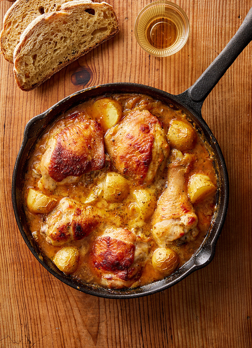 Mustard Chicken with Potatoes