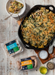 Mushroom, Rosemary and Spinach Pasta Bake