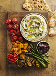 Tom Sainsbury's Hummus From Scratch with Roasted Veges (GF) (PB)