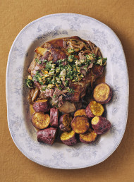 Slow-braised Lamb with Green-lipped Mussel Salsa Verde