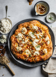 Potato & Rosemary Pizza Bianca with Pine Nut Honey