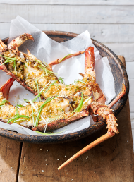 Crayfish with Miso and Spring Onion Butter