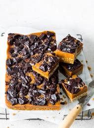 Chewy Oat and Caramel Slice