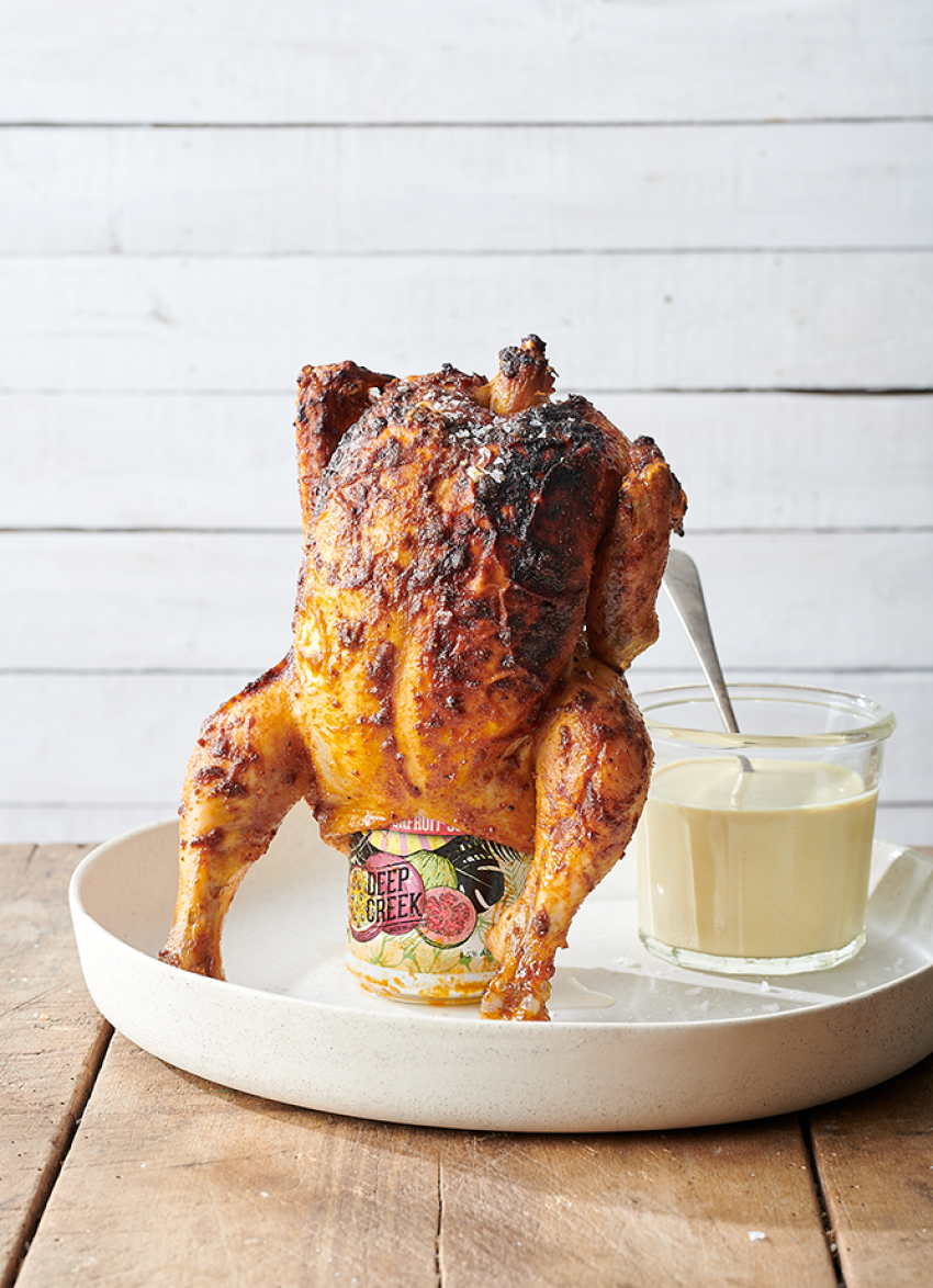 Beer Can Chicken With White Barbecue Sauce Dish Dish Magazine