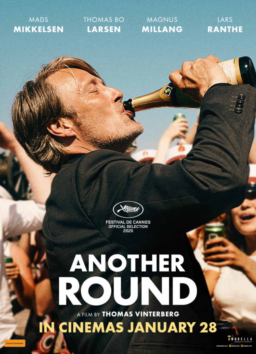 Win 1 of 5 double movie passes to see Another Round