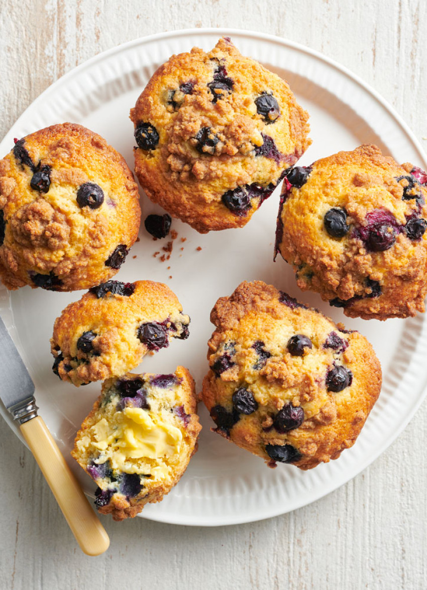 Ramp Them Up Blueberry Streusel Muffins