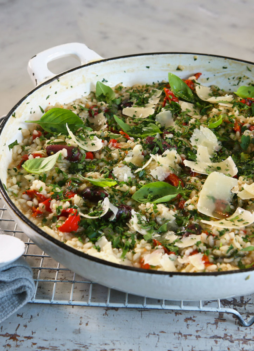 Sundried Tomato, Pepper and Parmesan Risotto