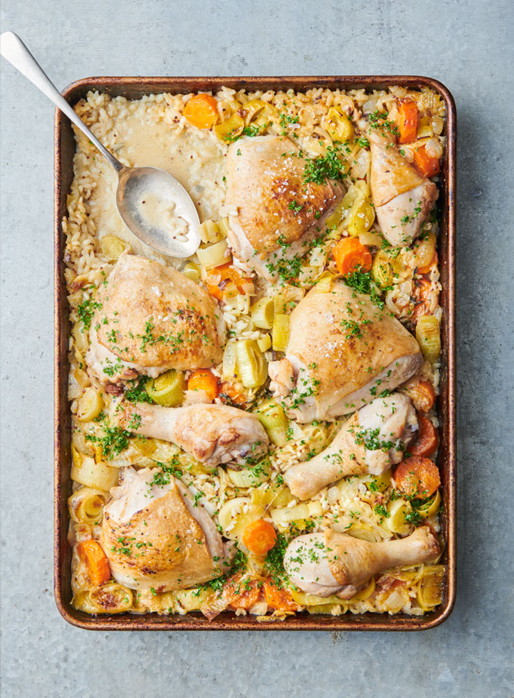 Jenny-May Clarkson's 'Chicken Risotto' Tray Bake - Dish Magazine