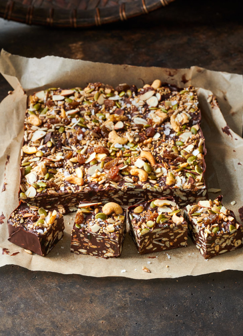 Seedy, Nutty Chocolate Block » Dish Magazine