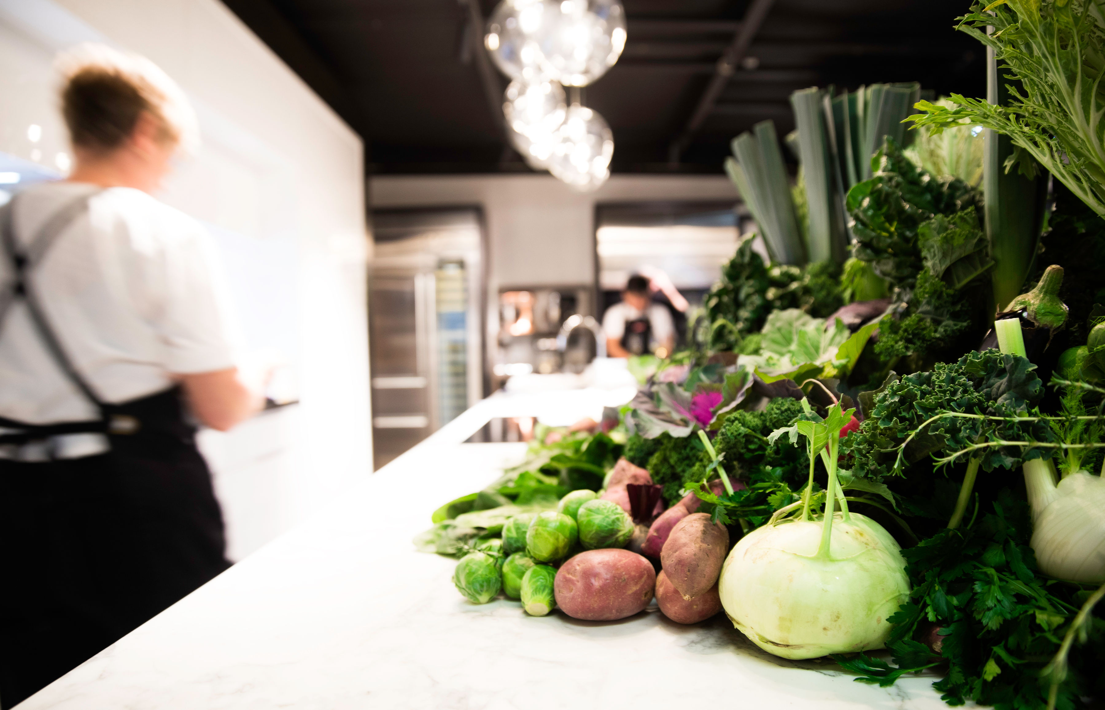 vegetables at miele event