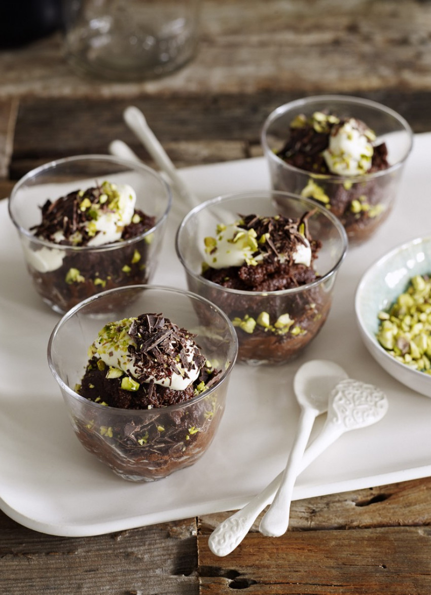 Semolina and Chocolate Pudding