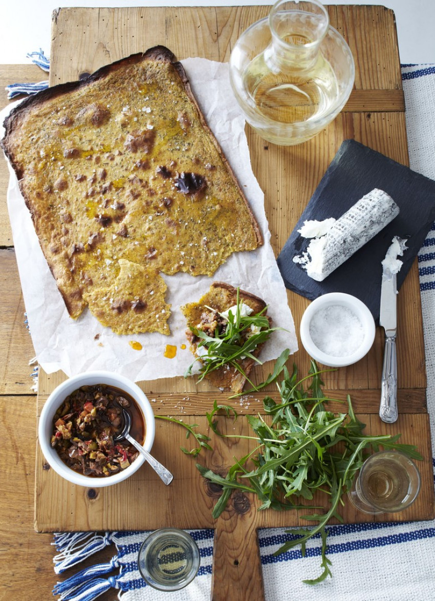 Chickpea, Cumin and Rosemary Flatbread