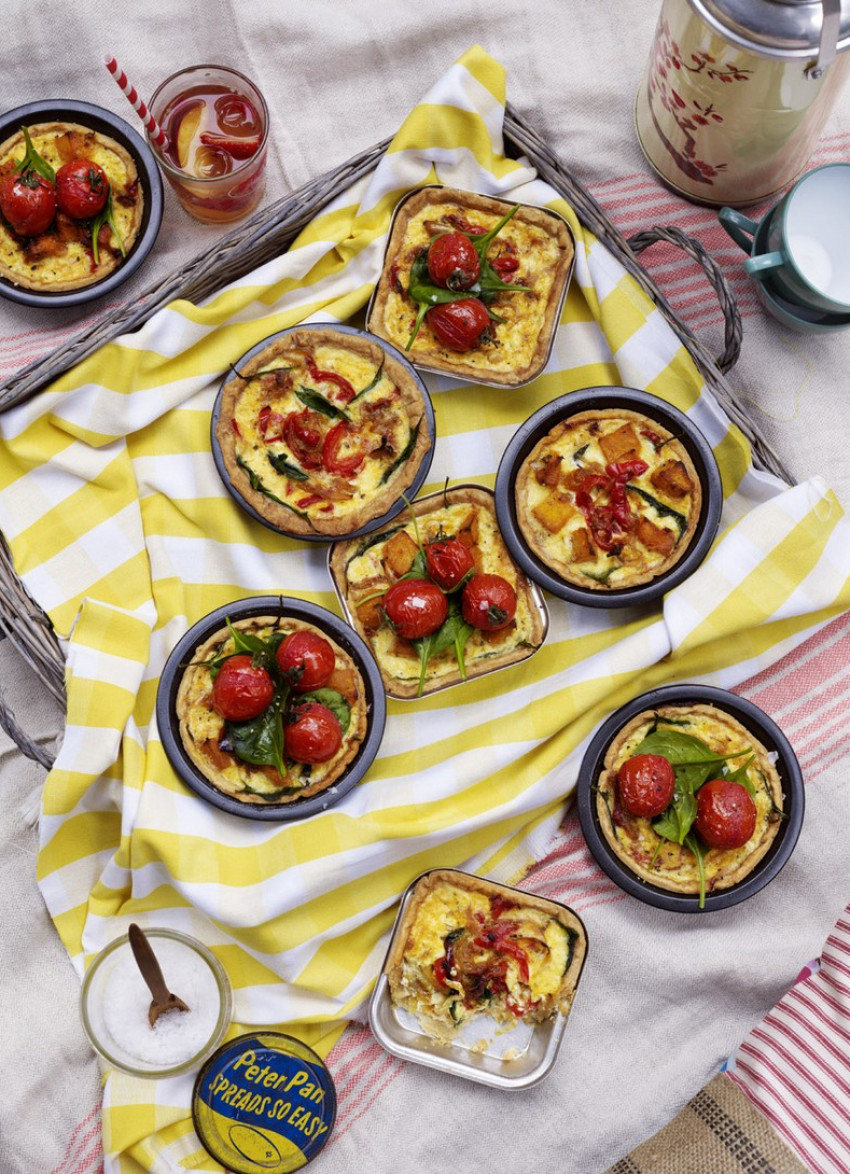 Caramelised Vegetable and Gruyere Tarts