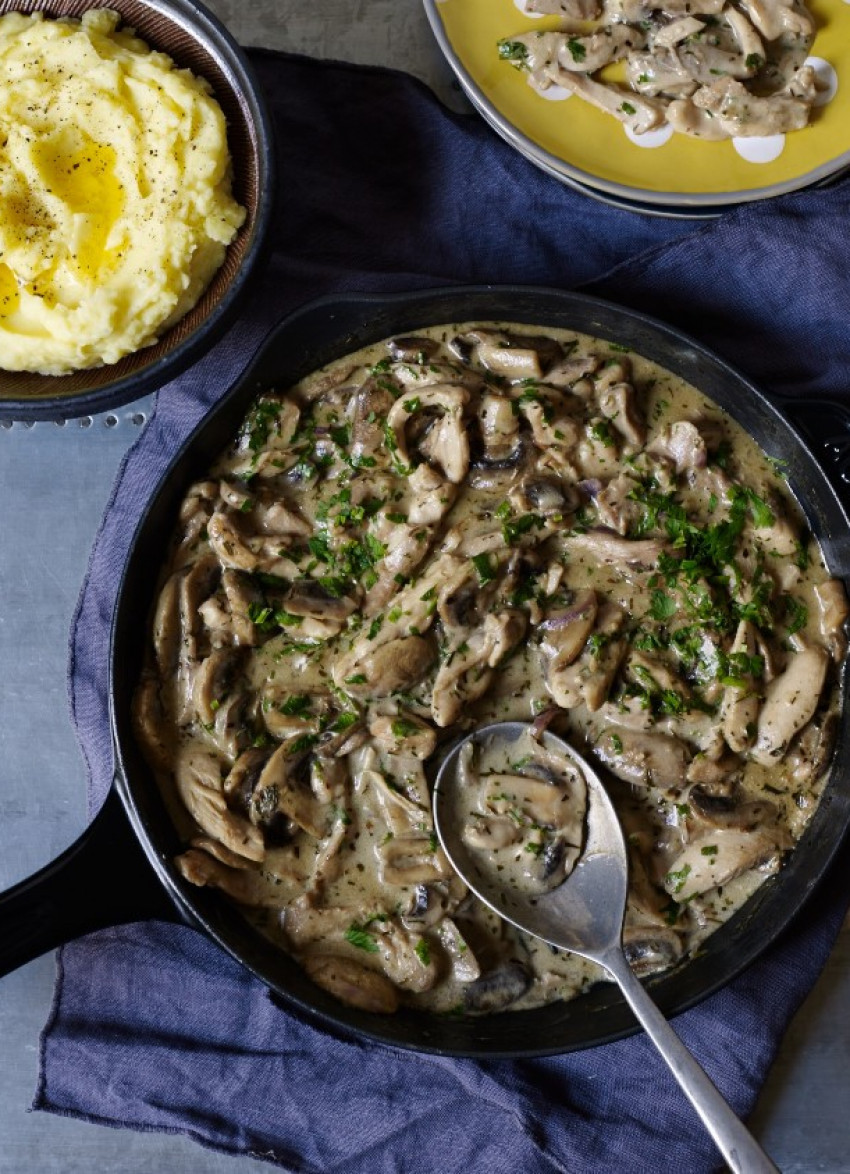 Chicken with Mushrooms and Tarragon