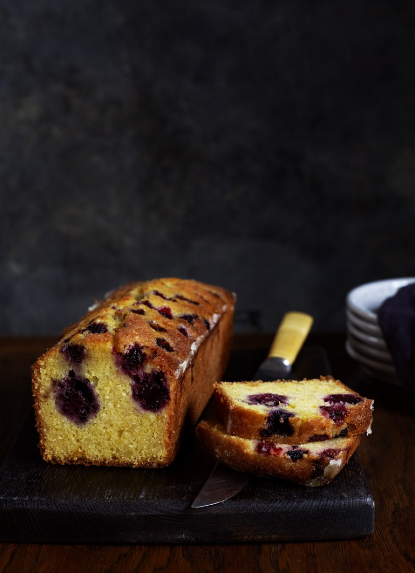 Berry, Polenta and Orange Cake