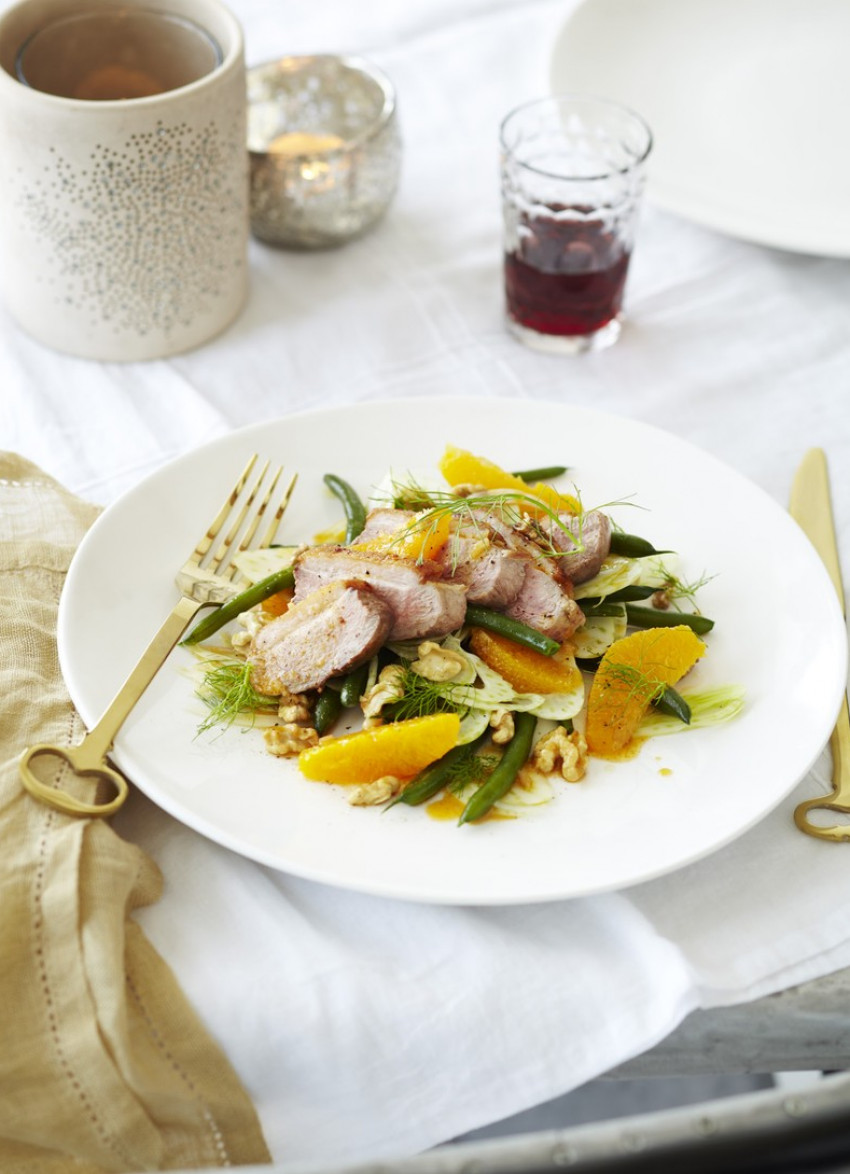 Duck and Orange Salad with Smoky Orange Dressing