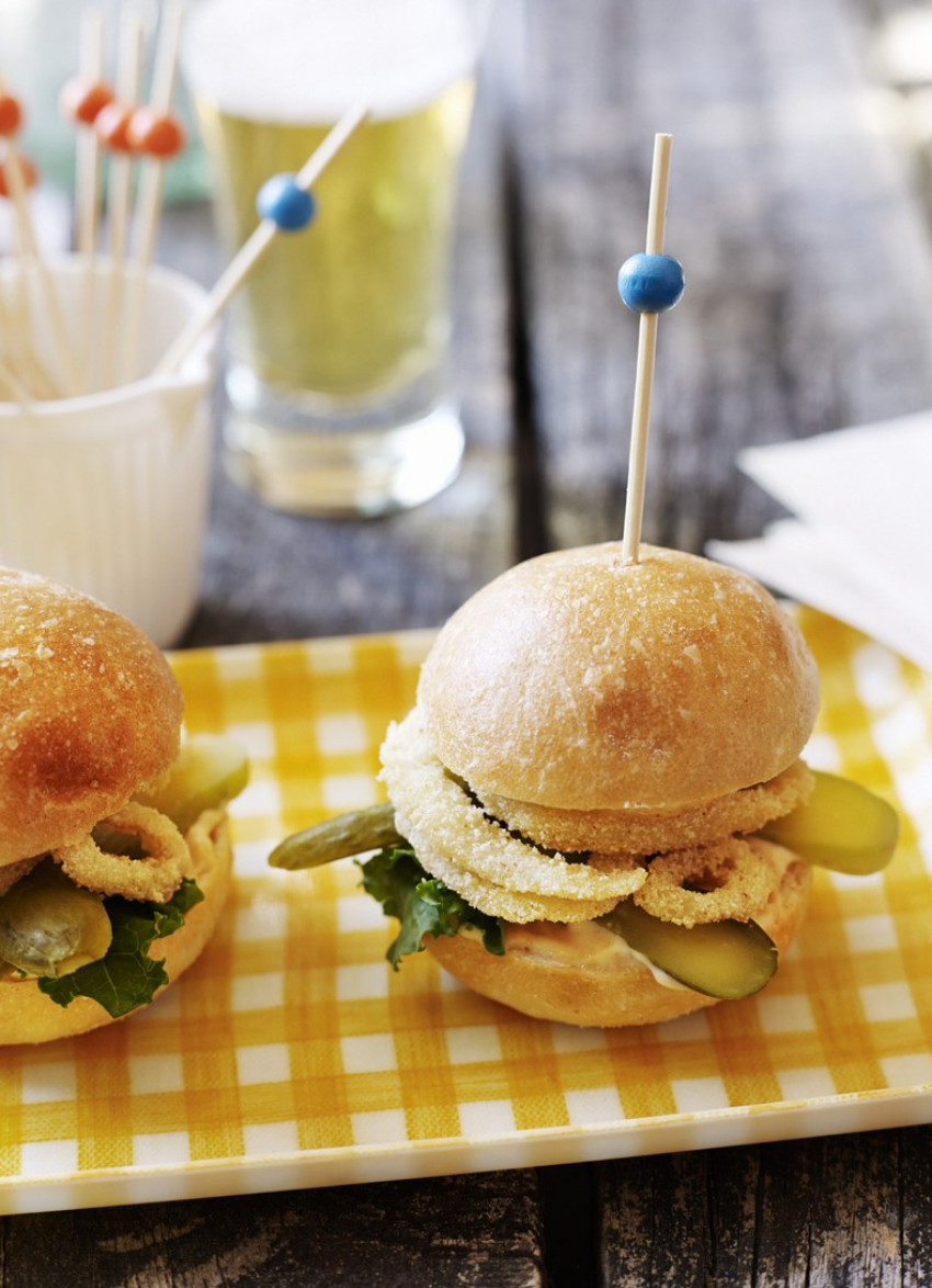 Crispy Calamari and Smoked Paprika Mayo Sliders 