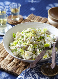 Smoked Fish and Potato Salad with Sour Cream and Horseradish Dressing