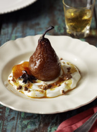 Saffron and Star Anise Roasted Pears