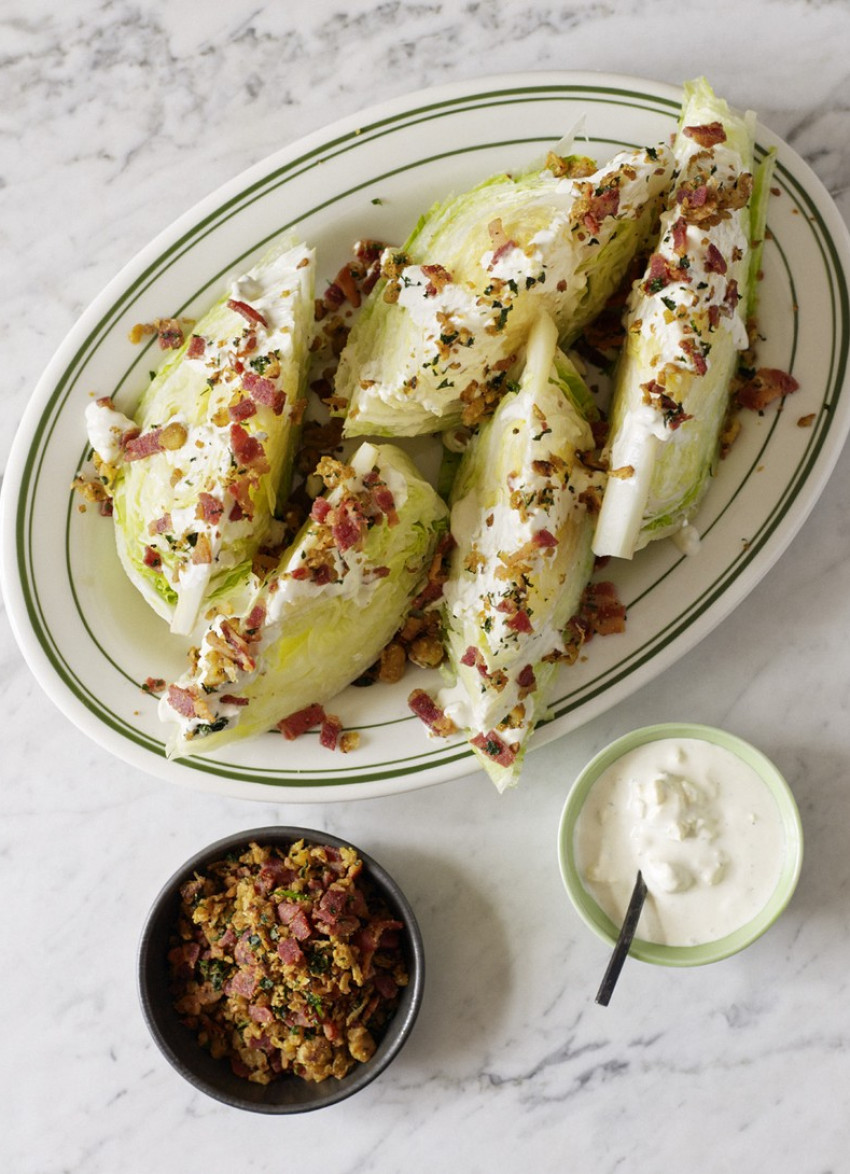 Iceberg Wedges with Blue Cheese Dressing