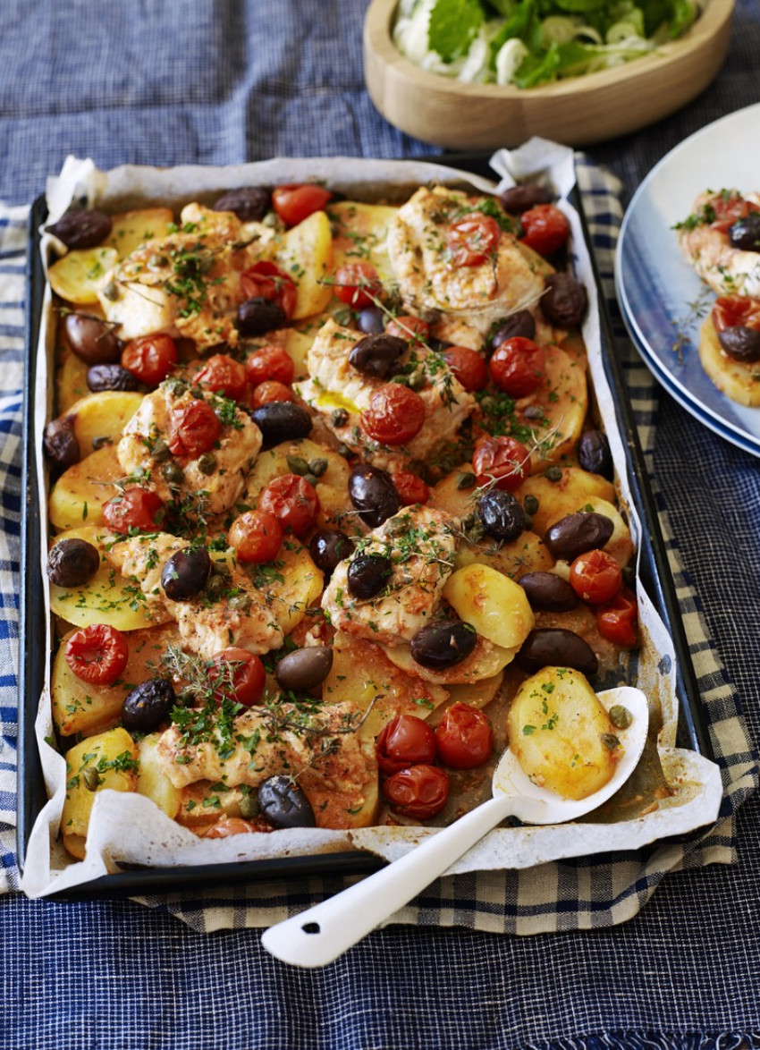 Tray-Baked Provenal Fish and Potatoes » Dish Magazine